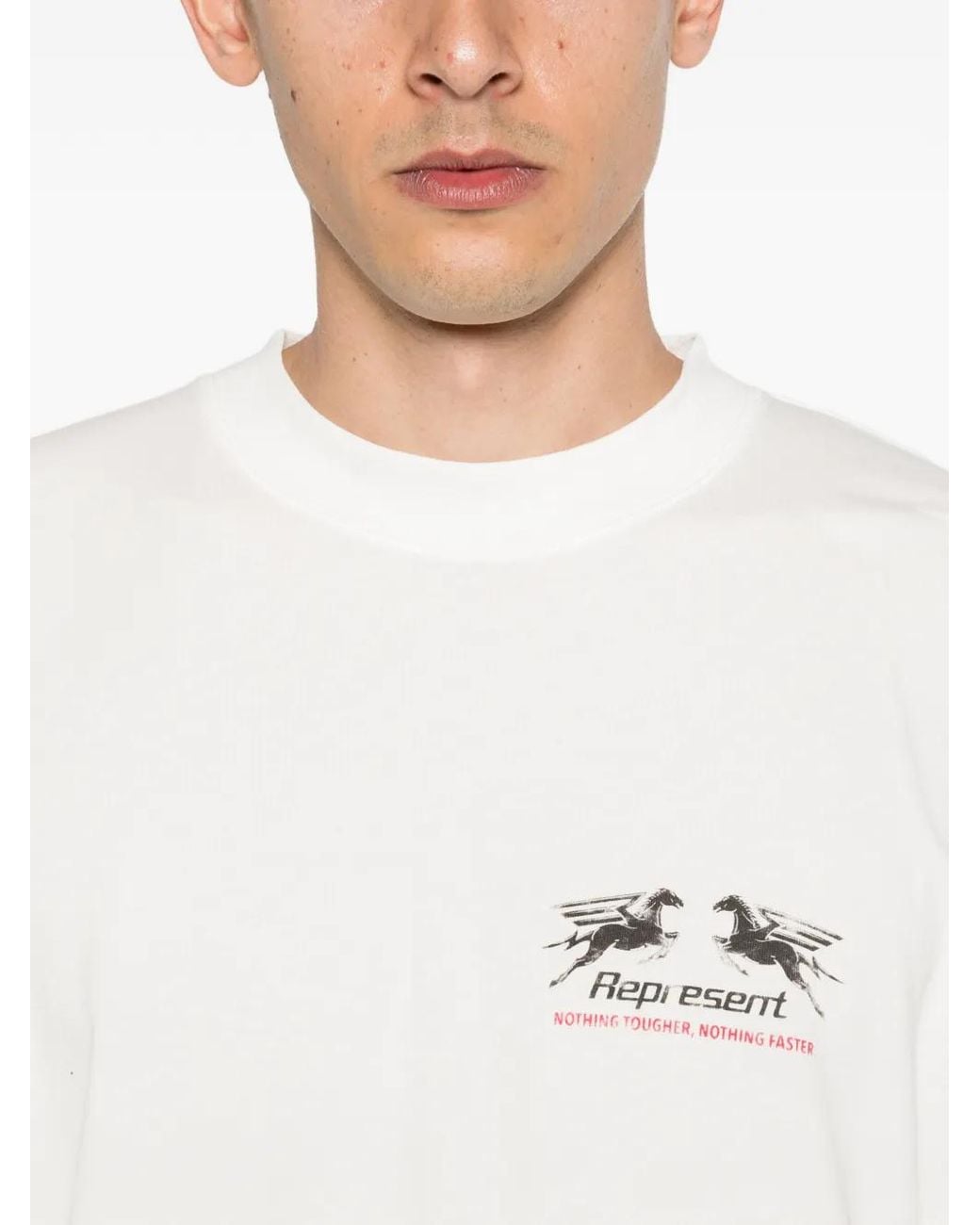 Represent White 24 Hour Service T-Shirt for men