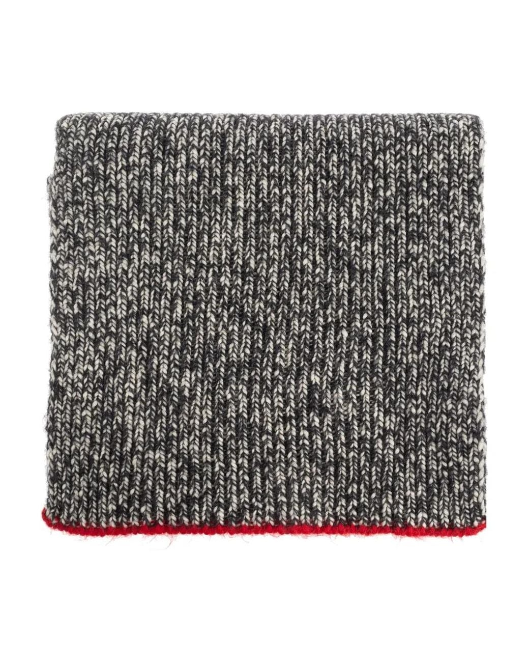 Isabel Marant Black Contrast-Trim Scarf