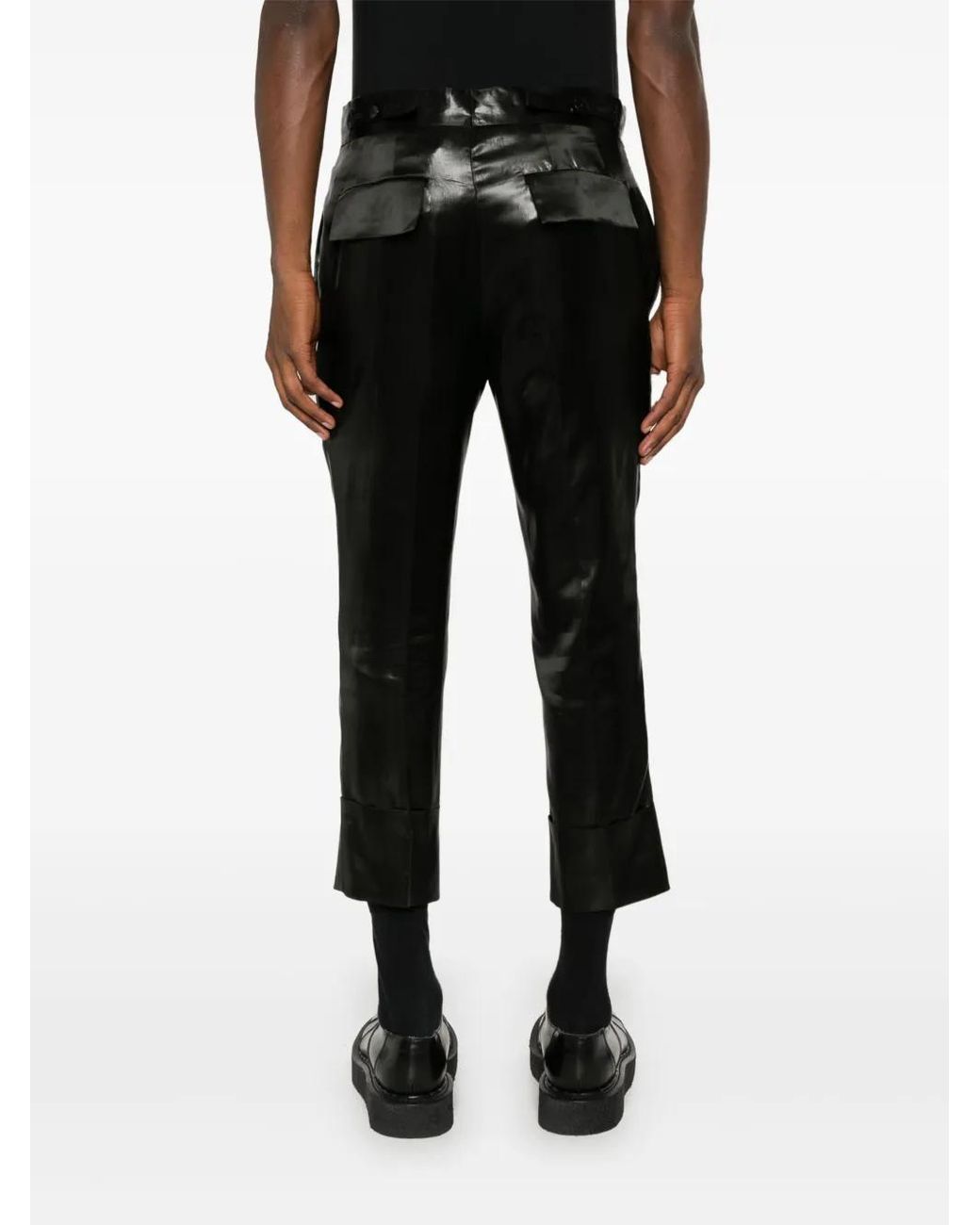 SAPIO Black Fluido Trousers