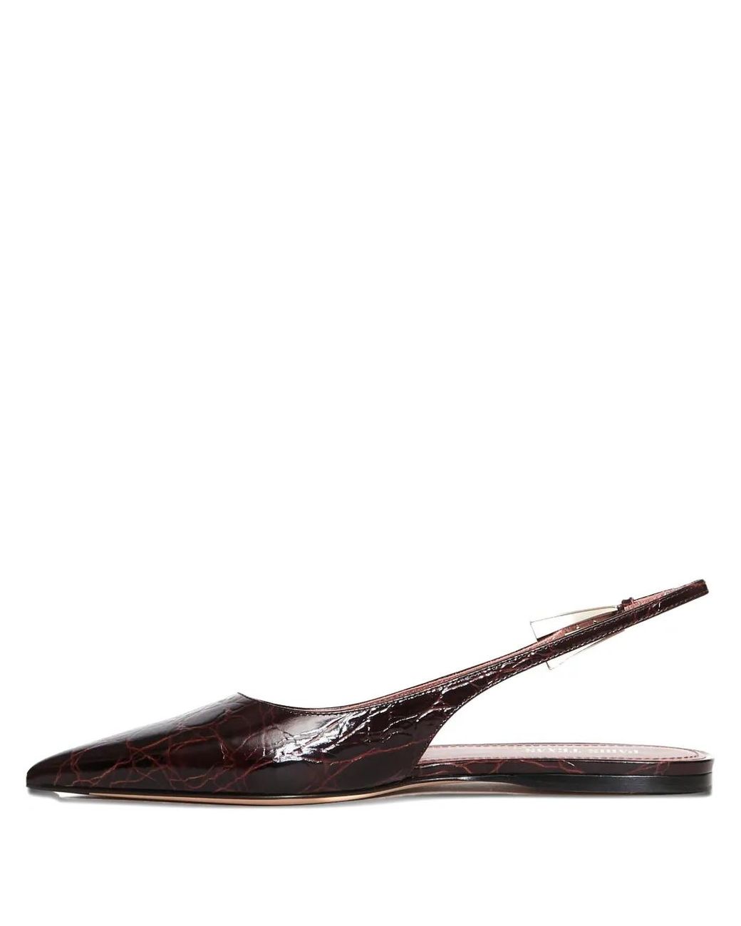 Paris Texas Red Jessica Sling-Back Flat Pumps