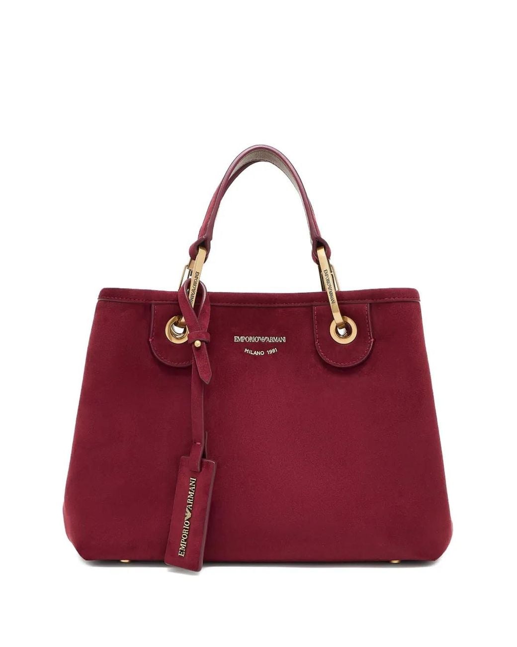 Emporio Armani Red Top-Handle Tote Bag for men