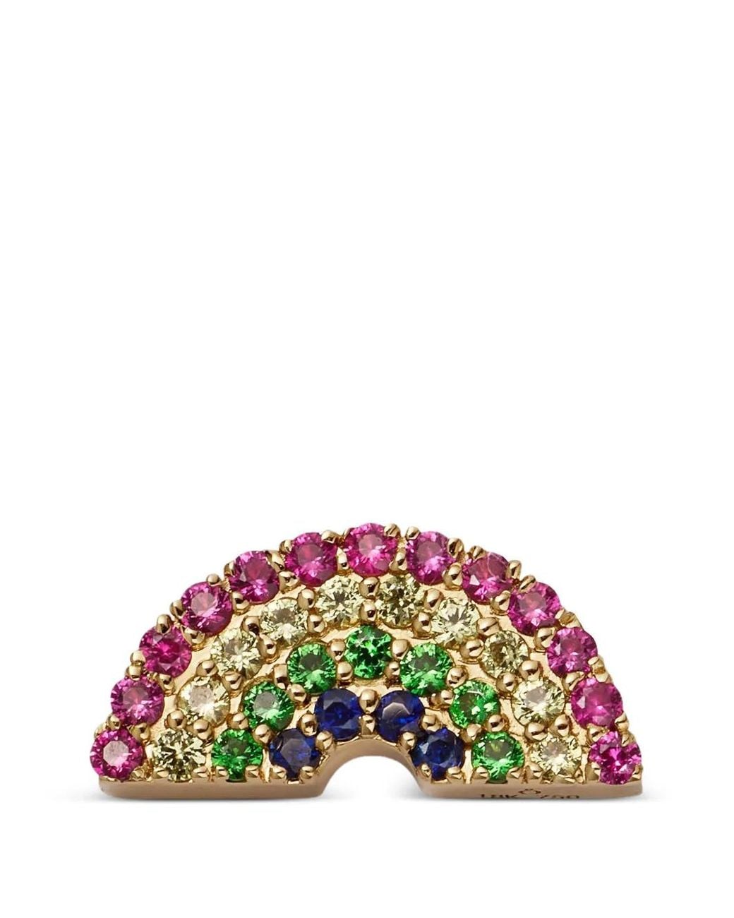 Loquet London Red Multi-Stone Charm