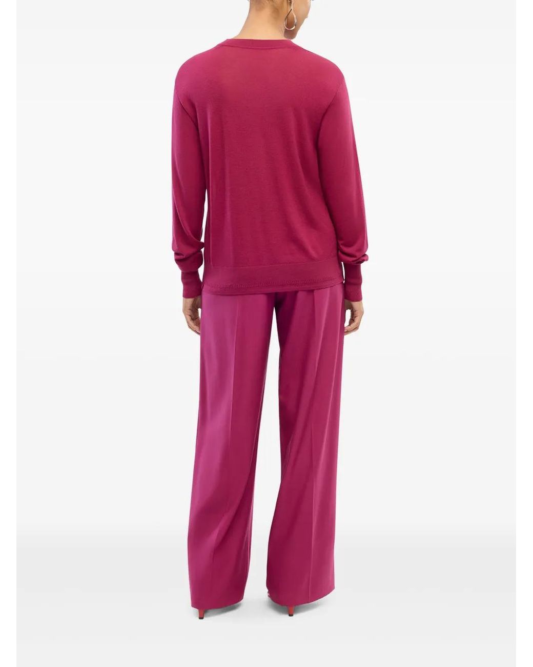 Another Tomorrow Pink Knitted Jumper