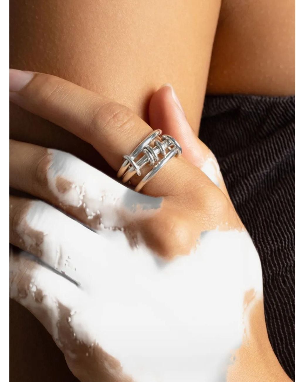 Spinelli Kilcollin White Arc Sterling Ring