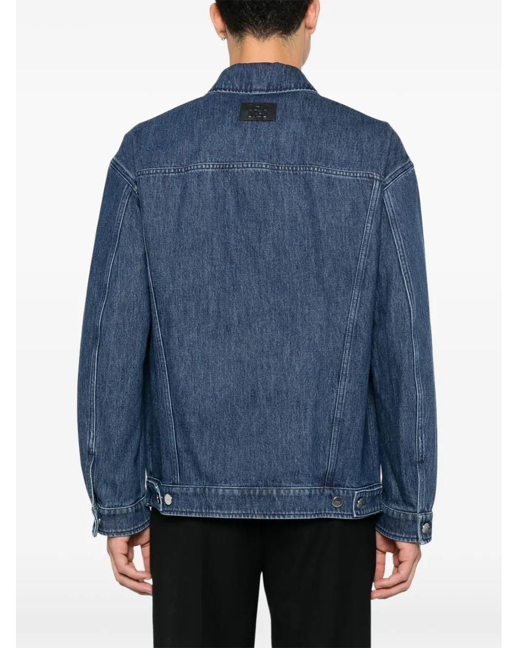 Fendi Blue Veste Jeans for men