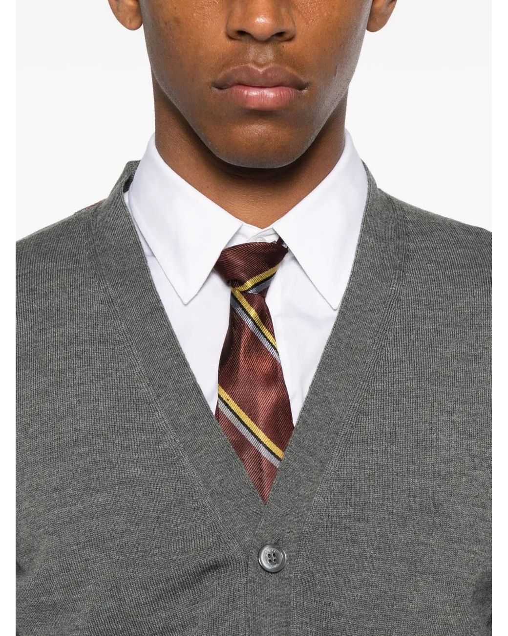 Cárdigan Con Botones Gucci de hombre de color Gray