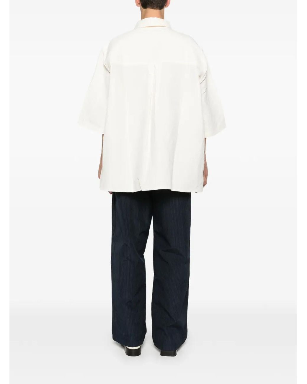 Willy Chavarria White Chemise Oversize Corcoran for men