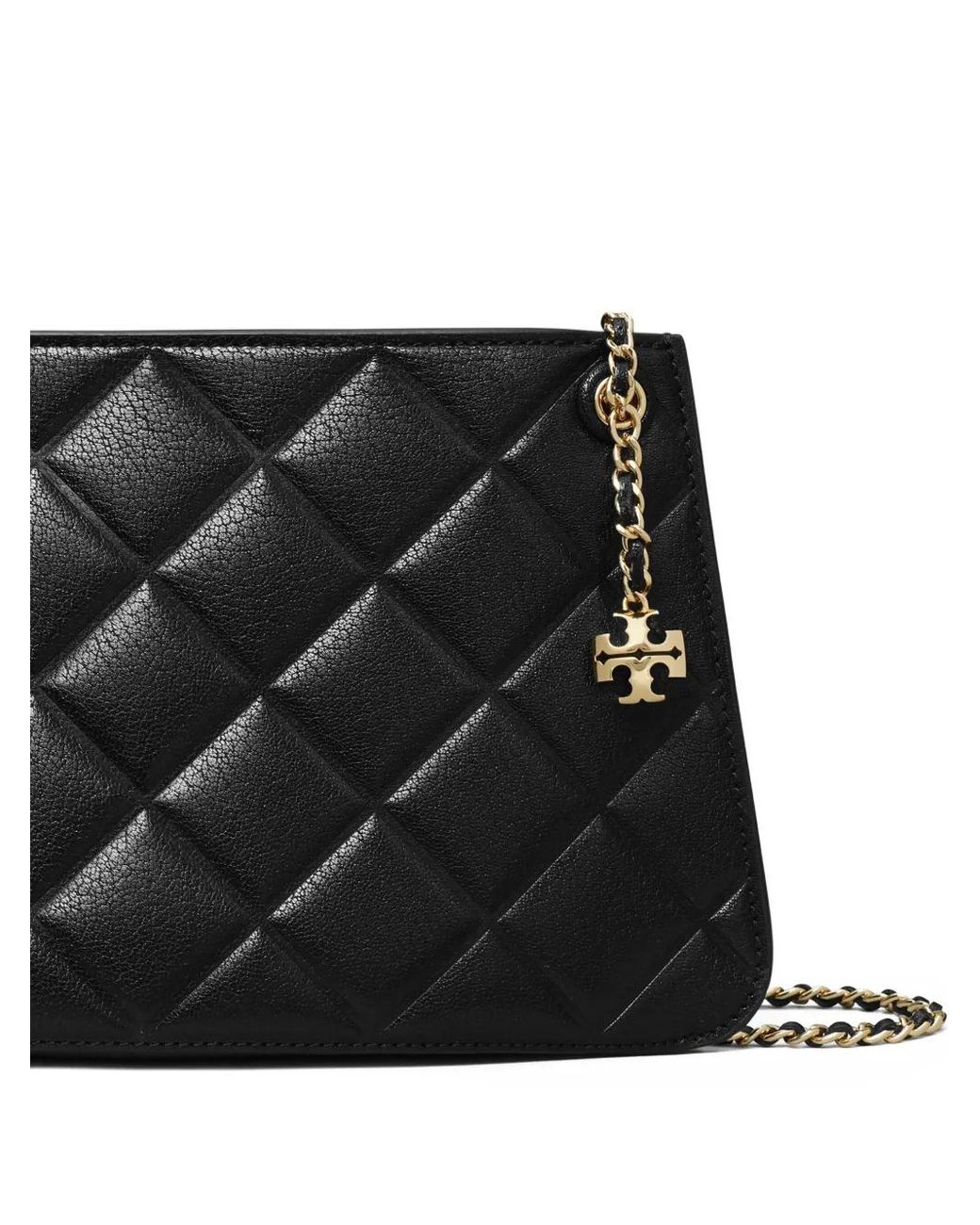 Tory Burch Black Fleming Pochette, One Size