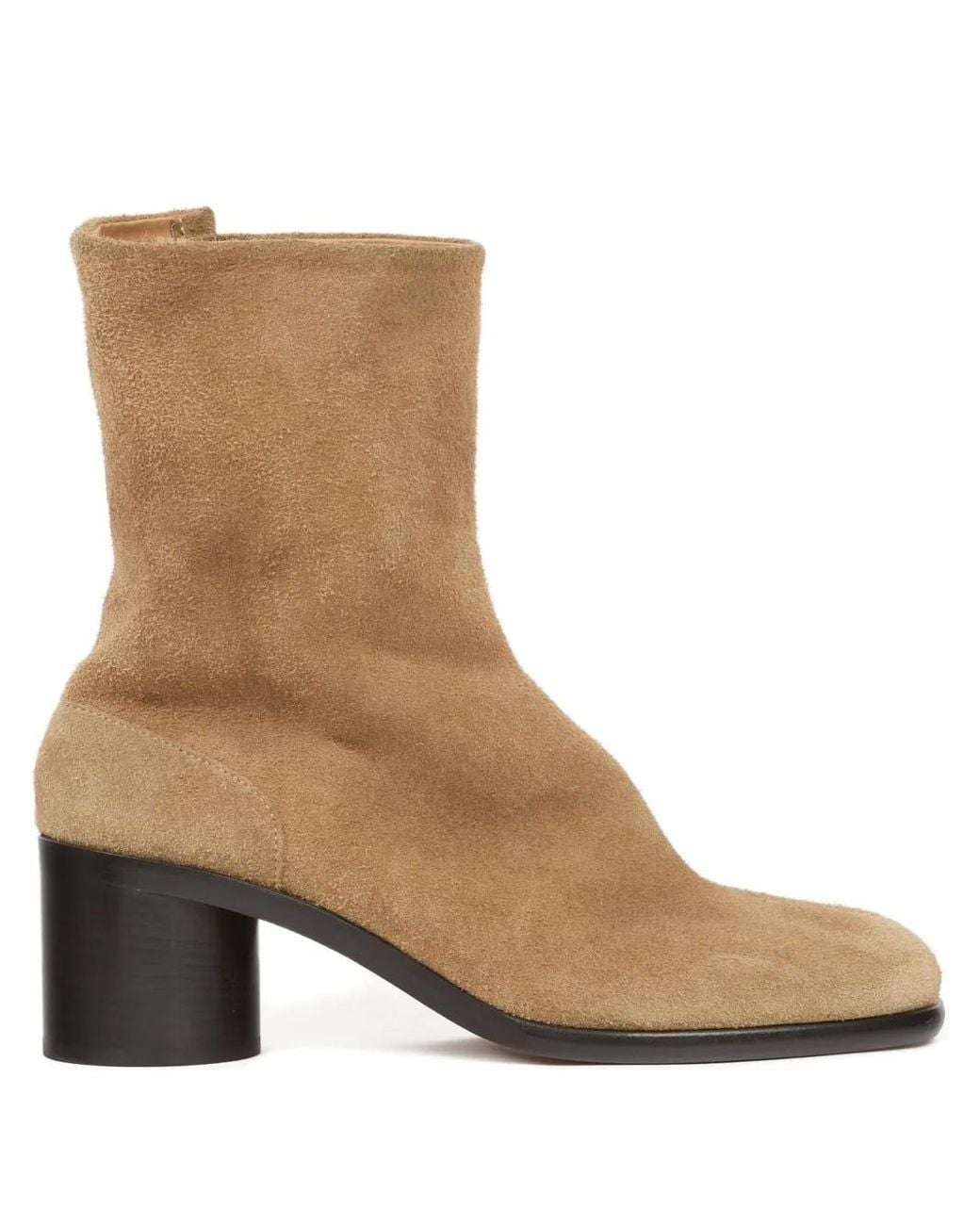 Maison Margiela Brown Tabi Suede Ankle Boots for men