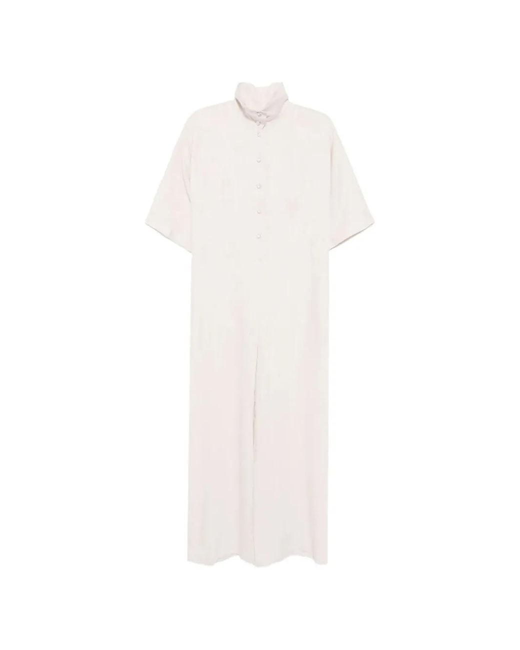 Tessitura Body Couture White Short-Sleeve Crystal-Embellished Jumpsuit