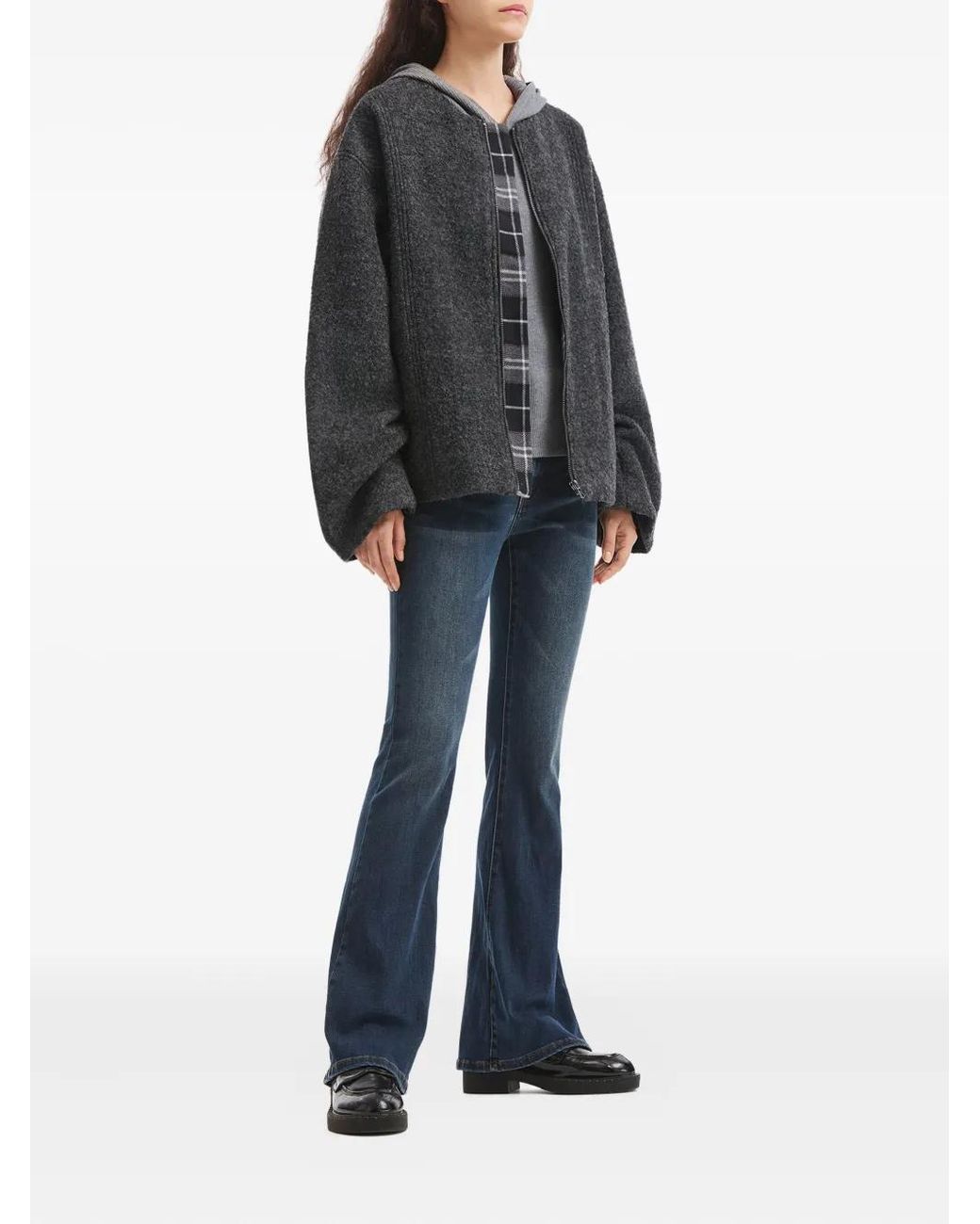 B+ AB Black Zip-Up Jacket