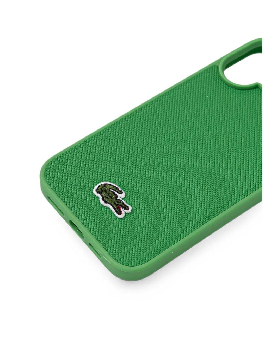 Lacoste Green Logo-Patch Piqué Iphone Case