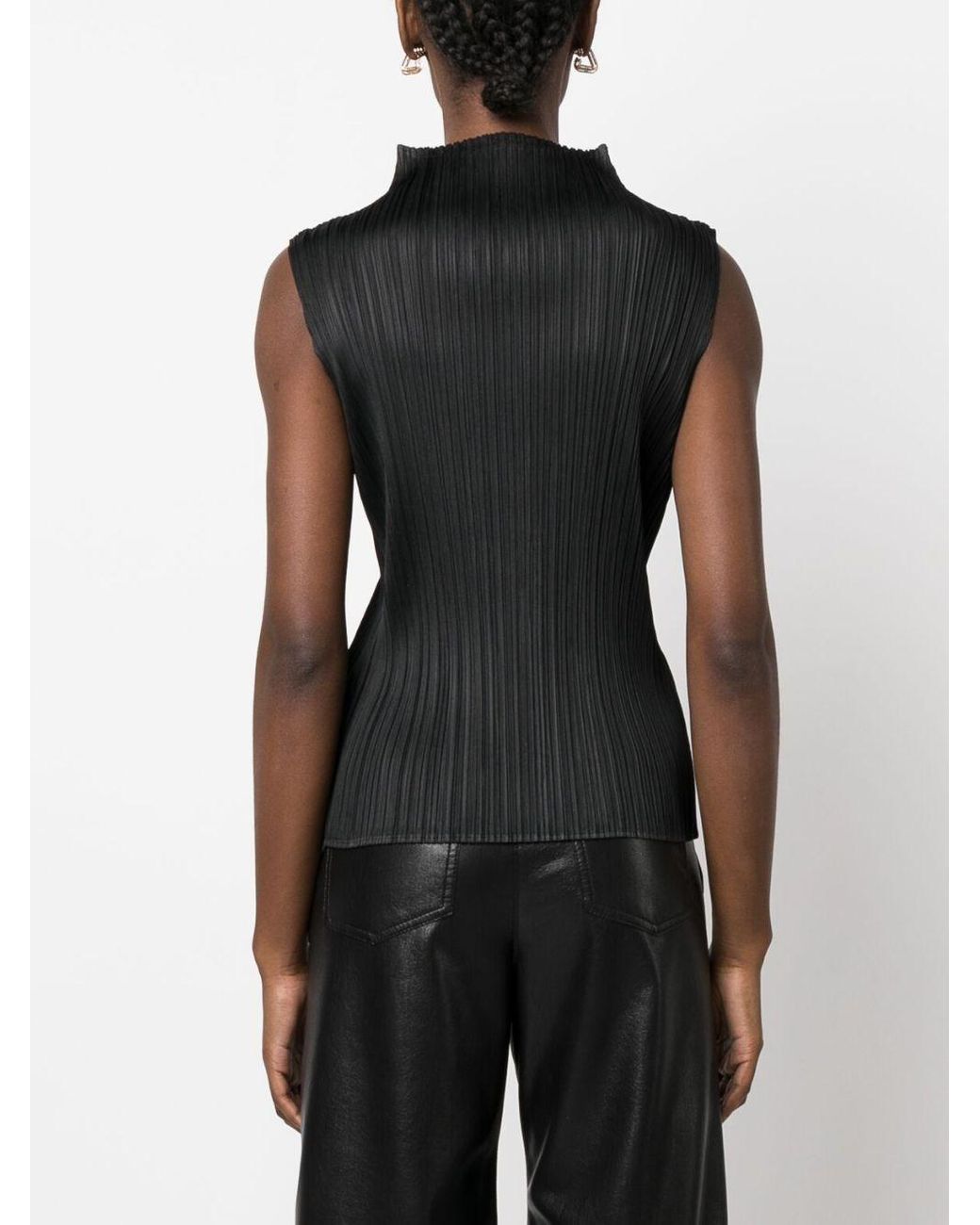 トップス PLEATS PLEASE tank top Pleats Please Issey Miyake Tatami July Tank Top | White