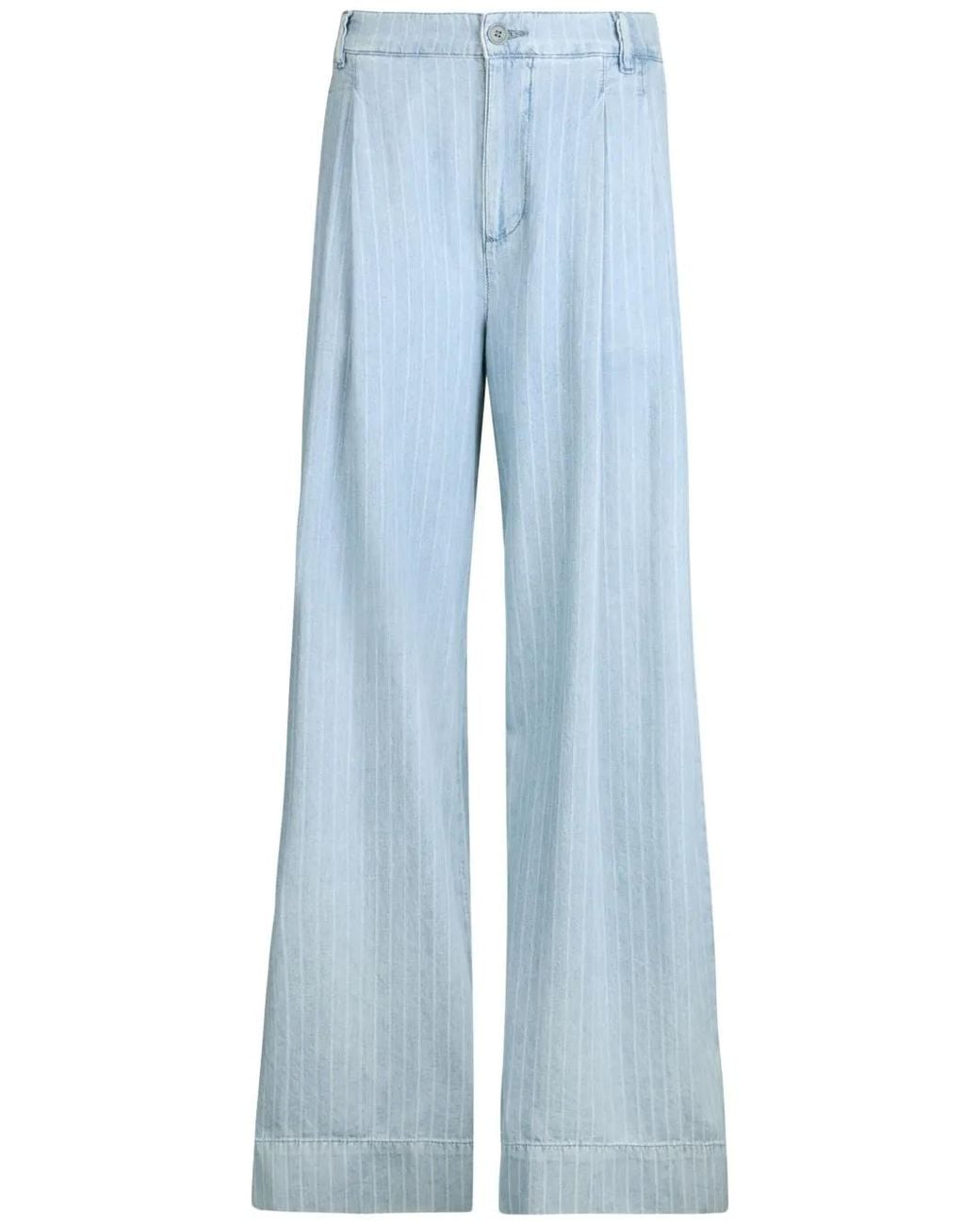 Liu Jo Blue Pinstriped Jeans