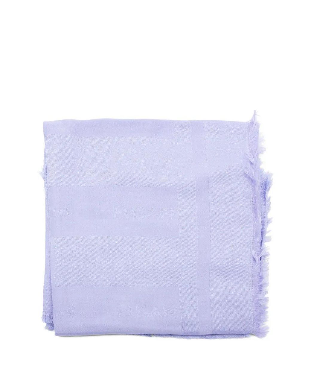 Elisabetta Franchi Purple Fringed Scarf