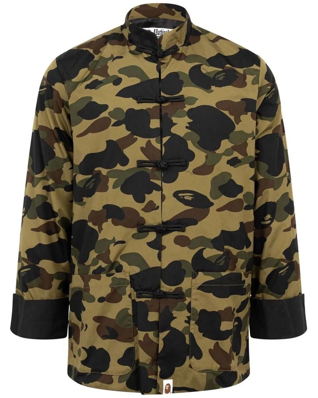 A Bathing Ape Green 1St Camo China Jacket for men