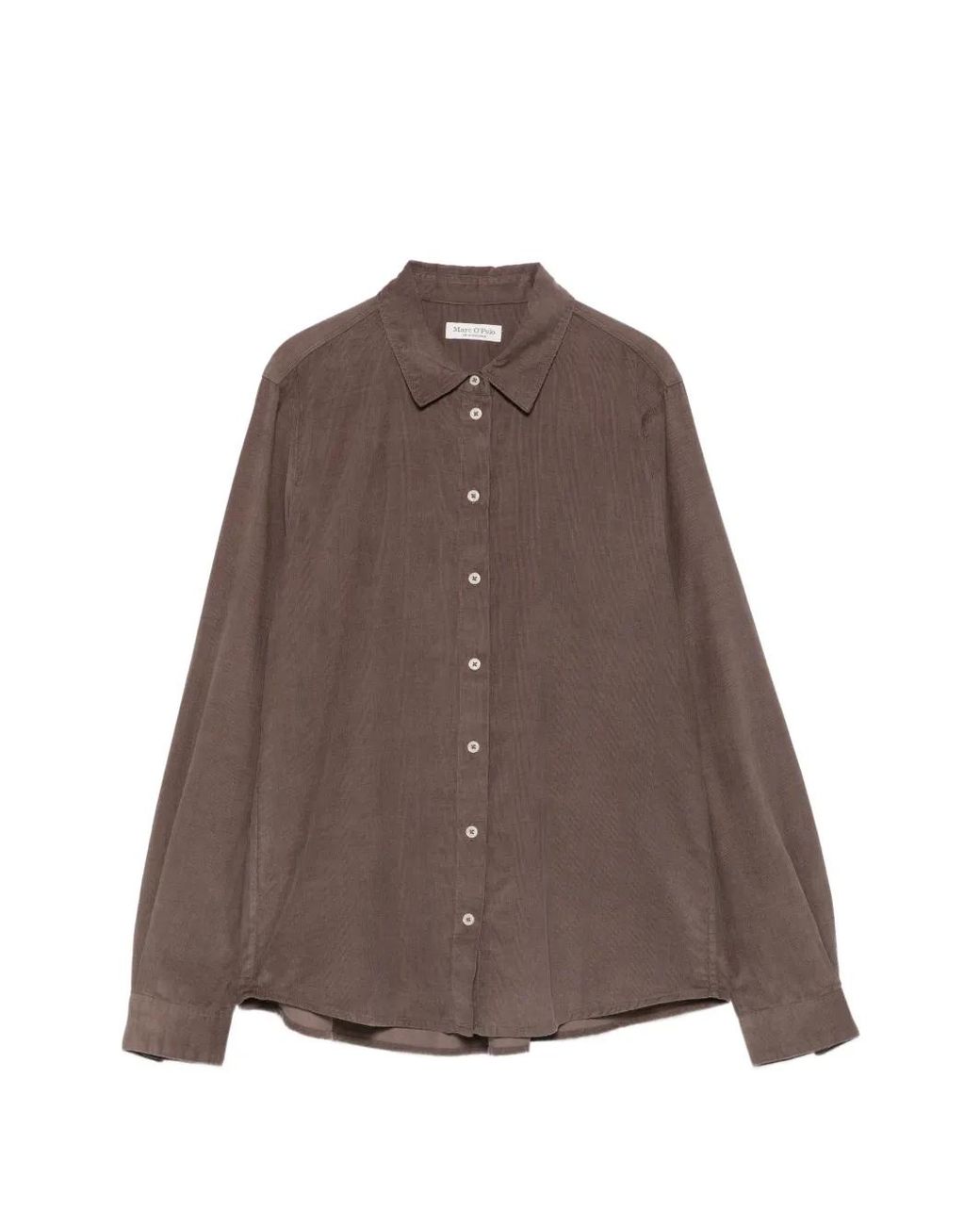 Marc O' Polo Brown Corduroy Long-Sleeve Shirt