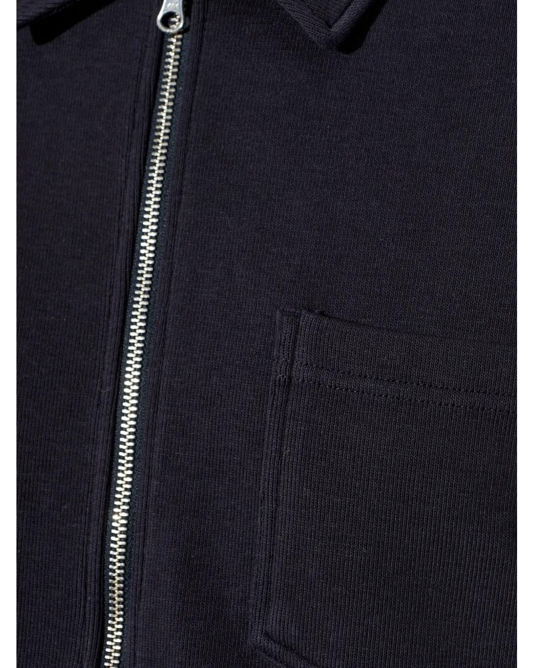 Samsøe & Samsøe Blue Sweat Sahannes À Poche Poitrine Zippée for men