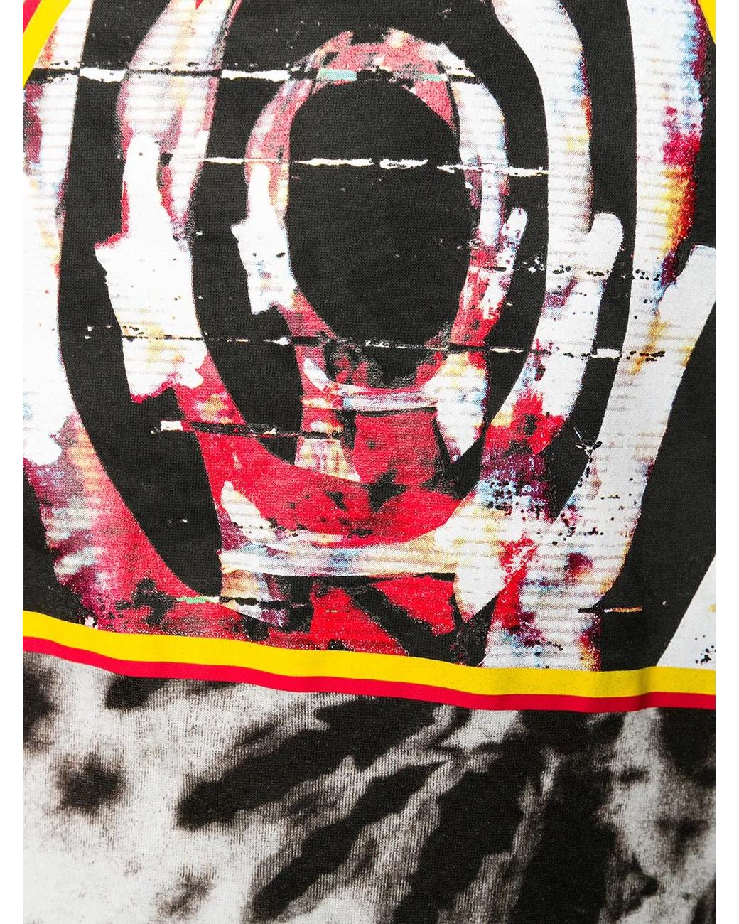 DSquared² Black Tie-Dye Printed T-Shirt for men