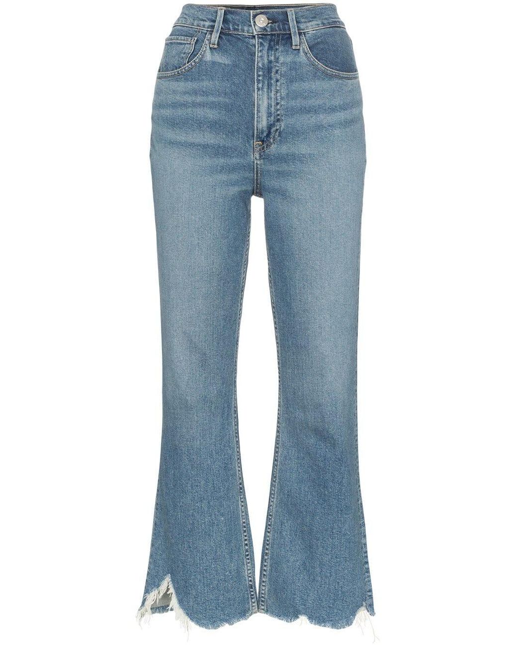 3x1 Denim Empire Cropped Jeans in Blue - Save 60% - Lyst