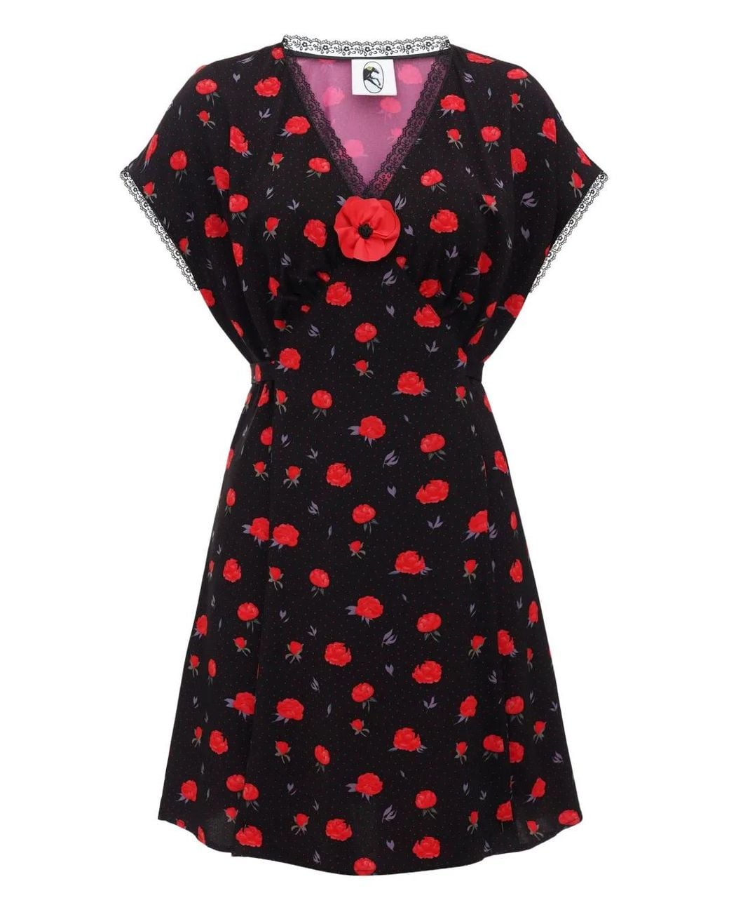 Sleeper Black Poppi Mini Dress