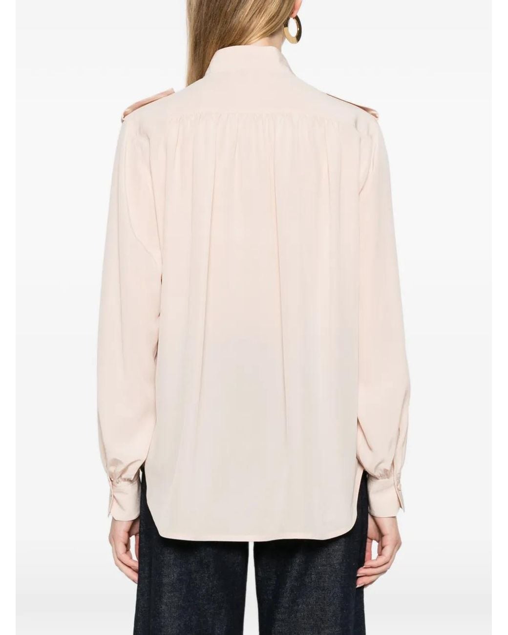 Chloé Zijden Blouse in het Natural