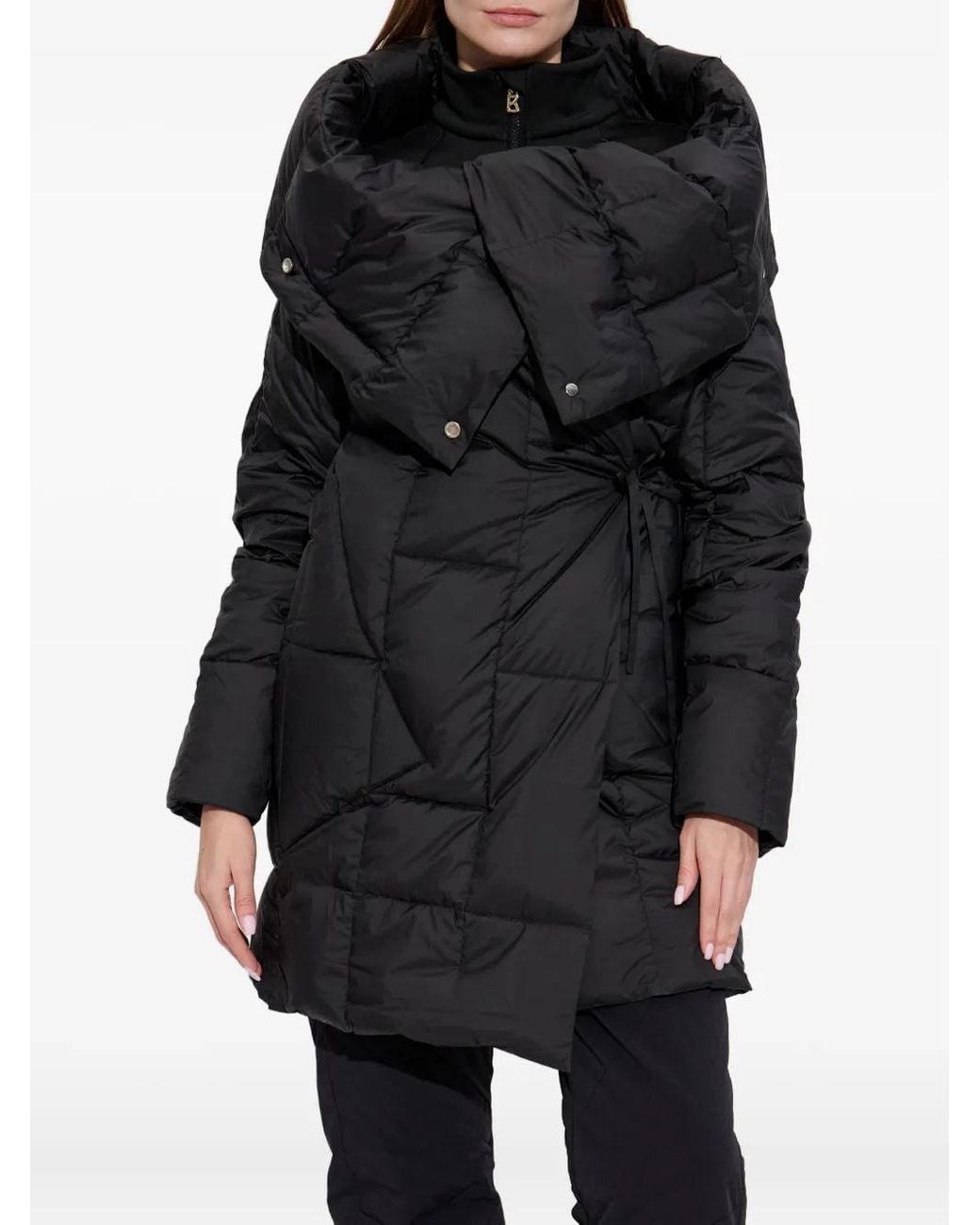 Add Black Button Quilted Top