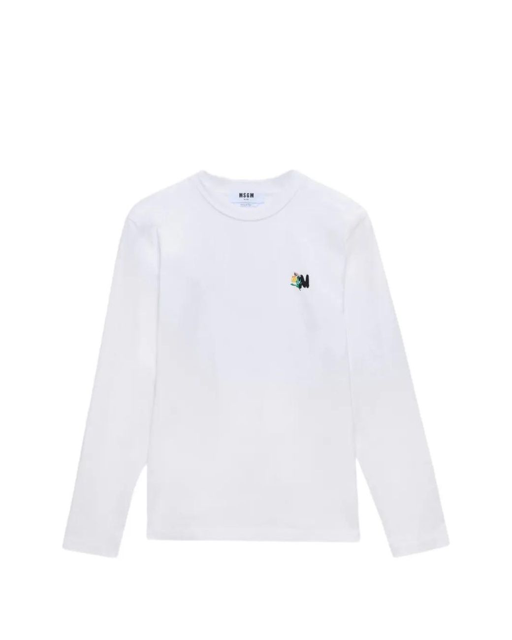 MSGM White Long-Sleeves T-Shirt