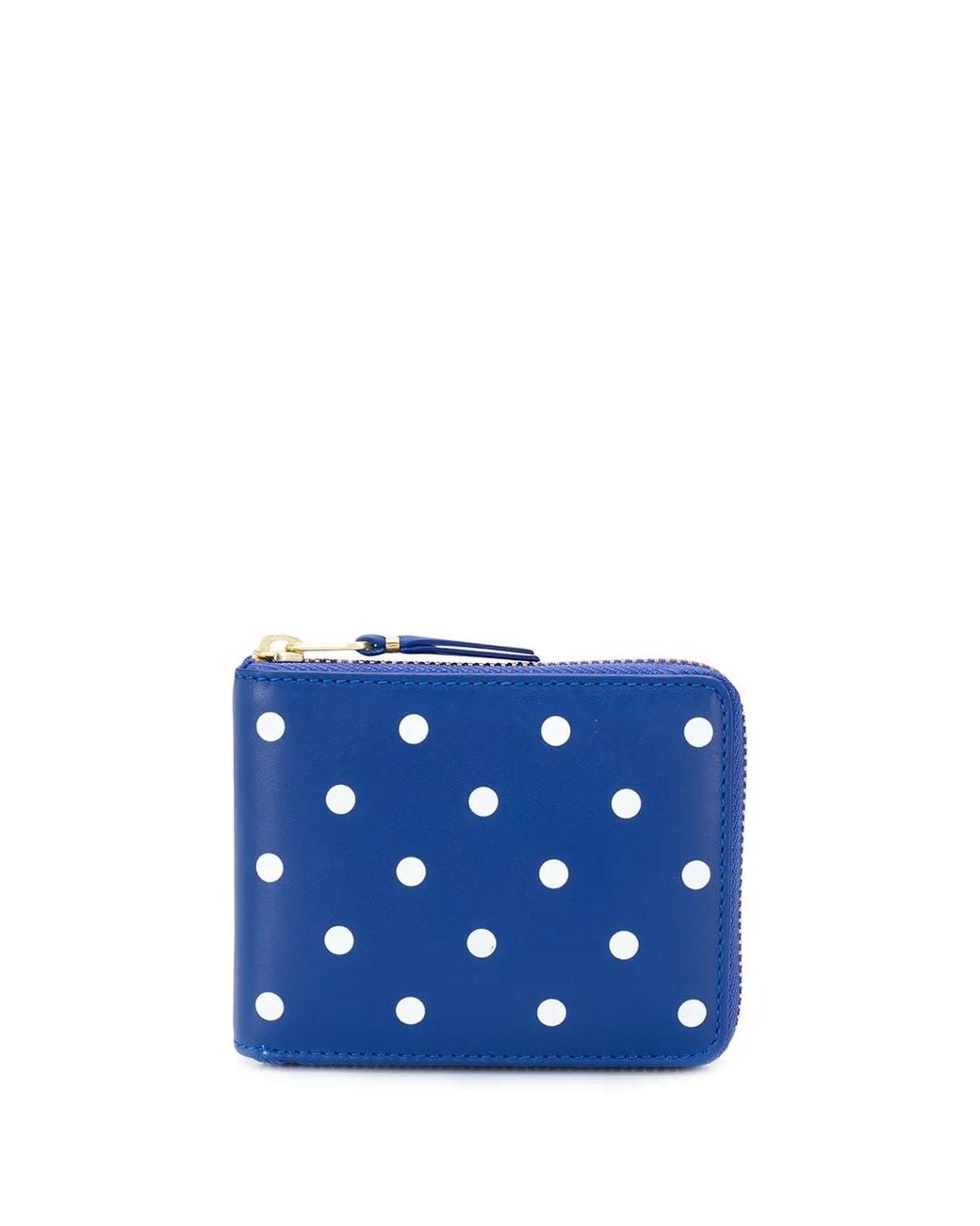 Comme des Garçons Blue Sa7100pd Polka Dot Leather Wallet