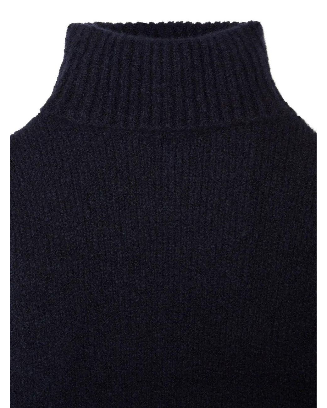 Alanui Blue Ribbed-Knit Sweater