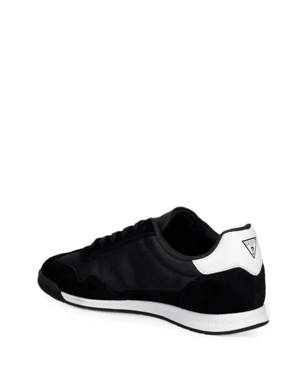 Guess Black Logo-Print Panelled Sneakers for men