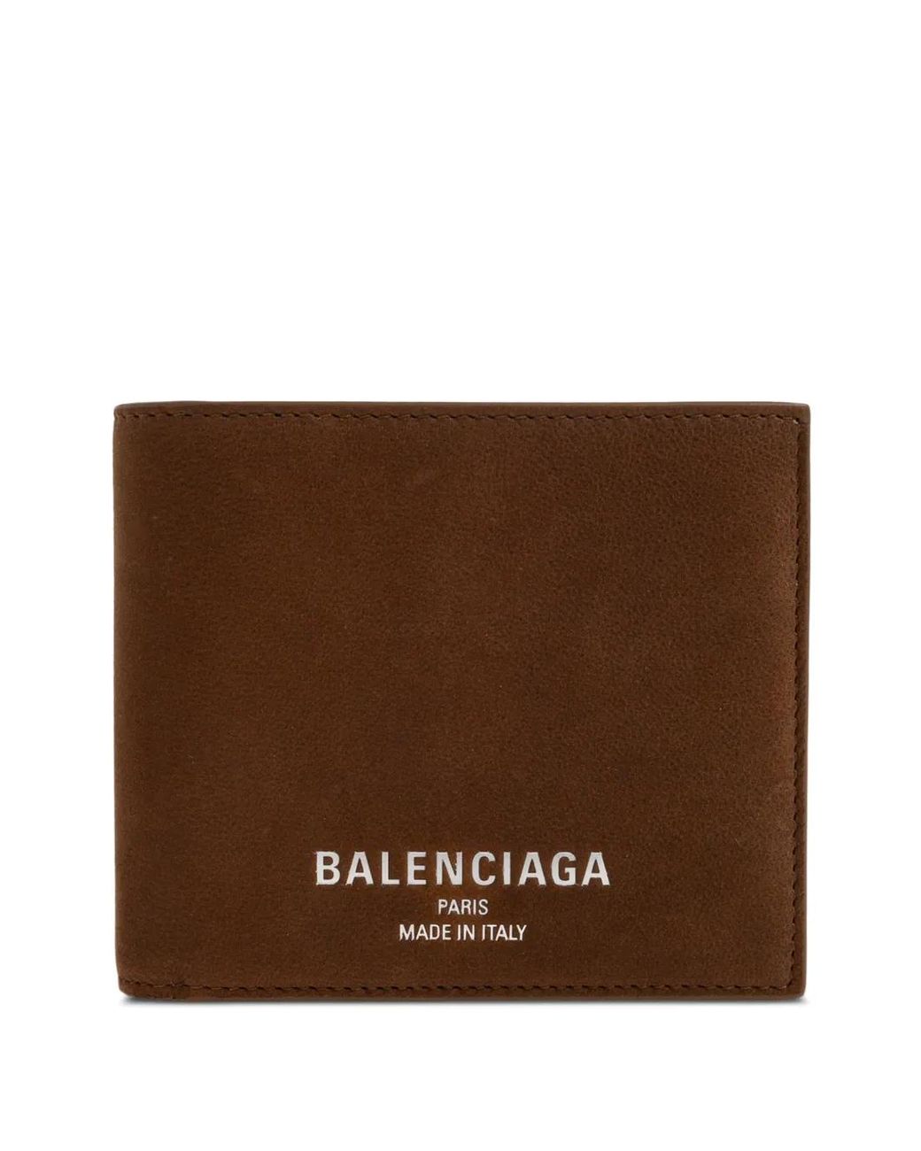 Balenciaga Brown Porte-Monnaie Pliant Carré Couleur Caramel for men