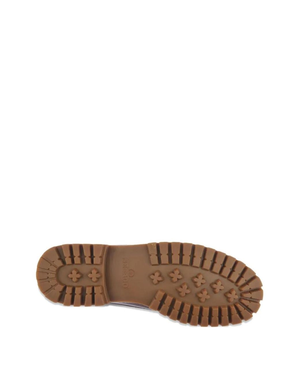 Sebago Brown Leather Lace-Up Loafers for men