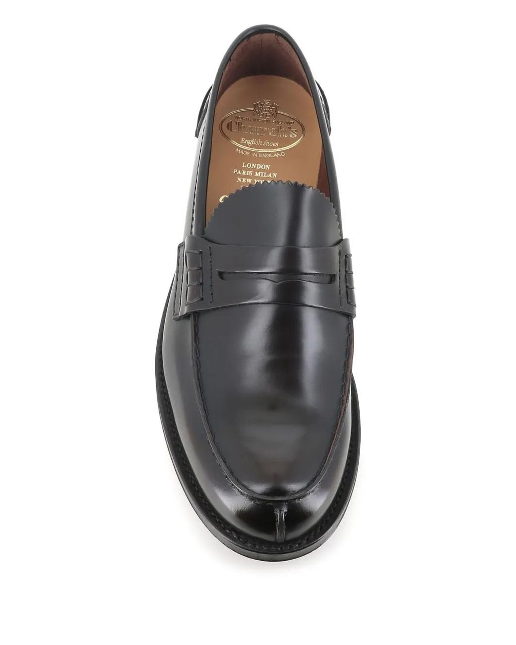 Church's Black Leather Loafers for men