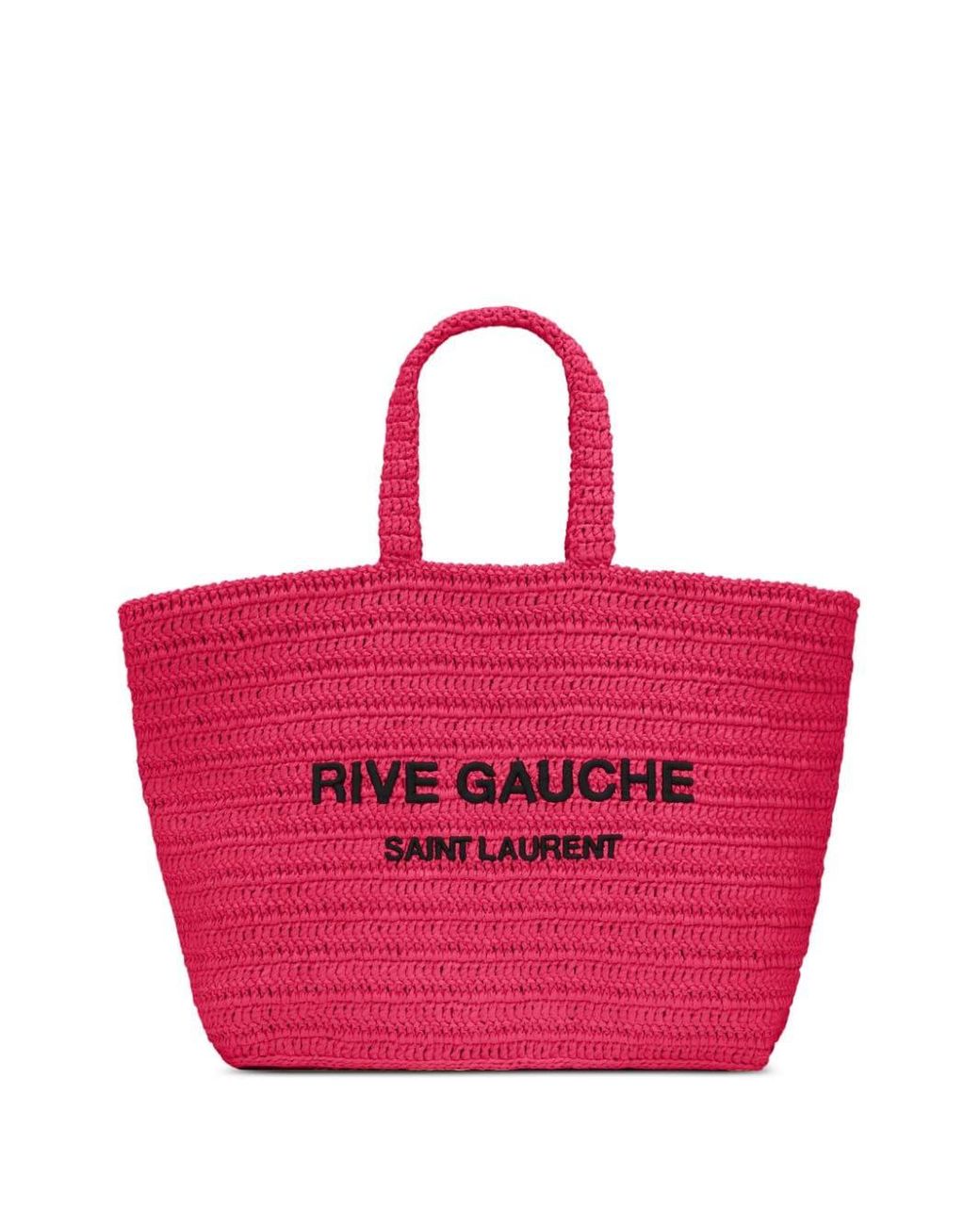 Saint Laurent Rive Gauche Large Top Handle Bag in Natural