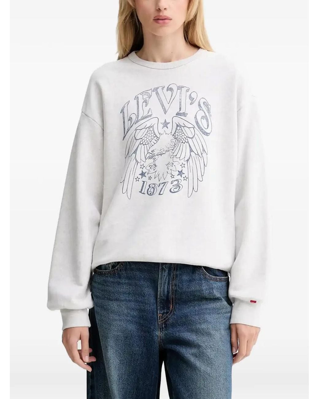 Levi's Gray Graphic-Print Sweater