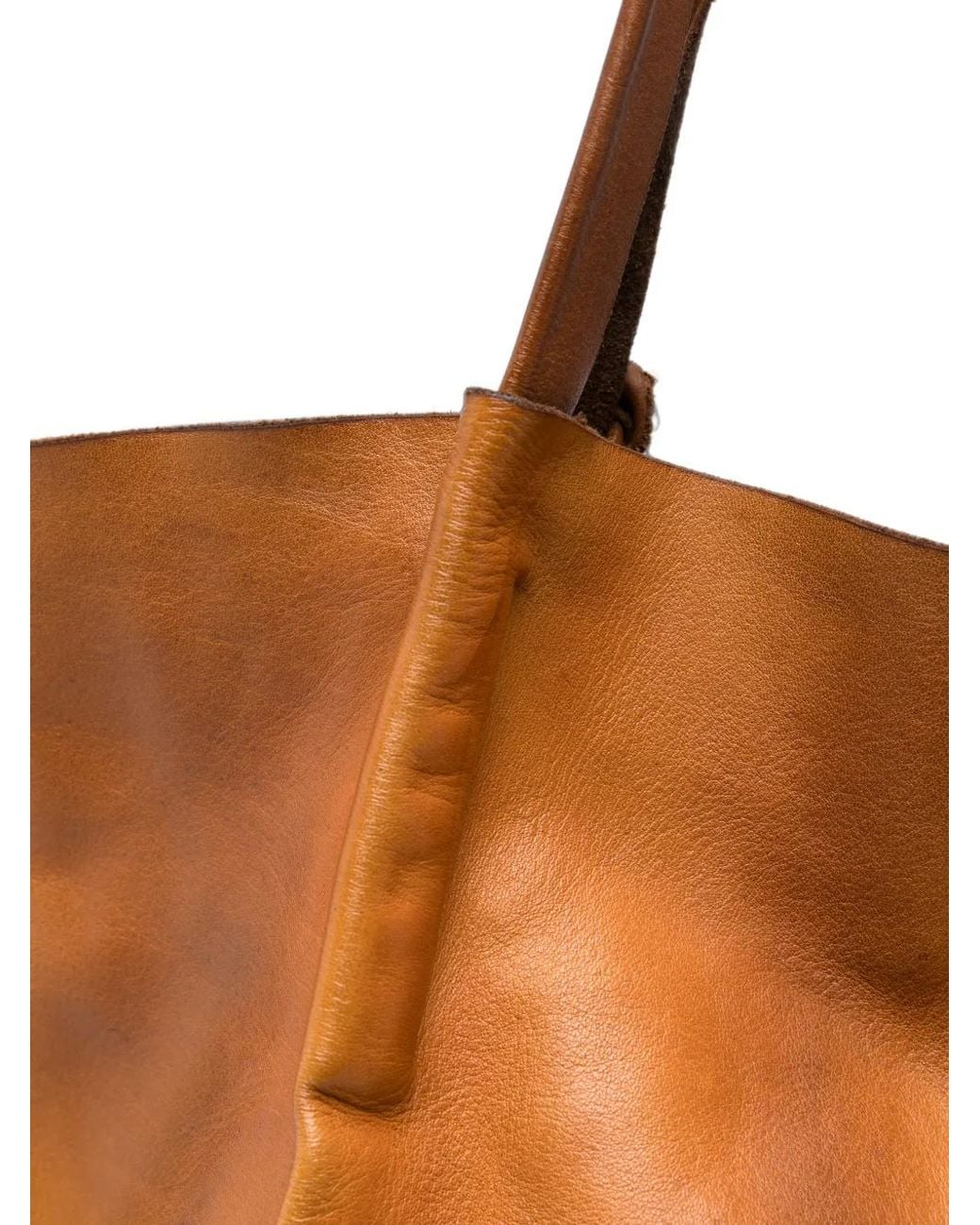 SOMMET Brown Nara Tie-Dye Leather Shoulder Bag