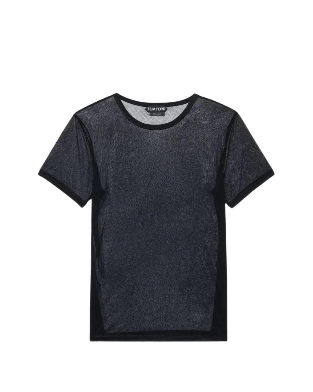 Tom Ford Blue Light Crepe Jersey Boyfriend T-Shirt