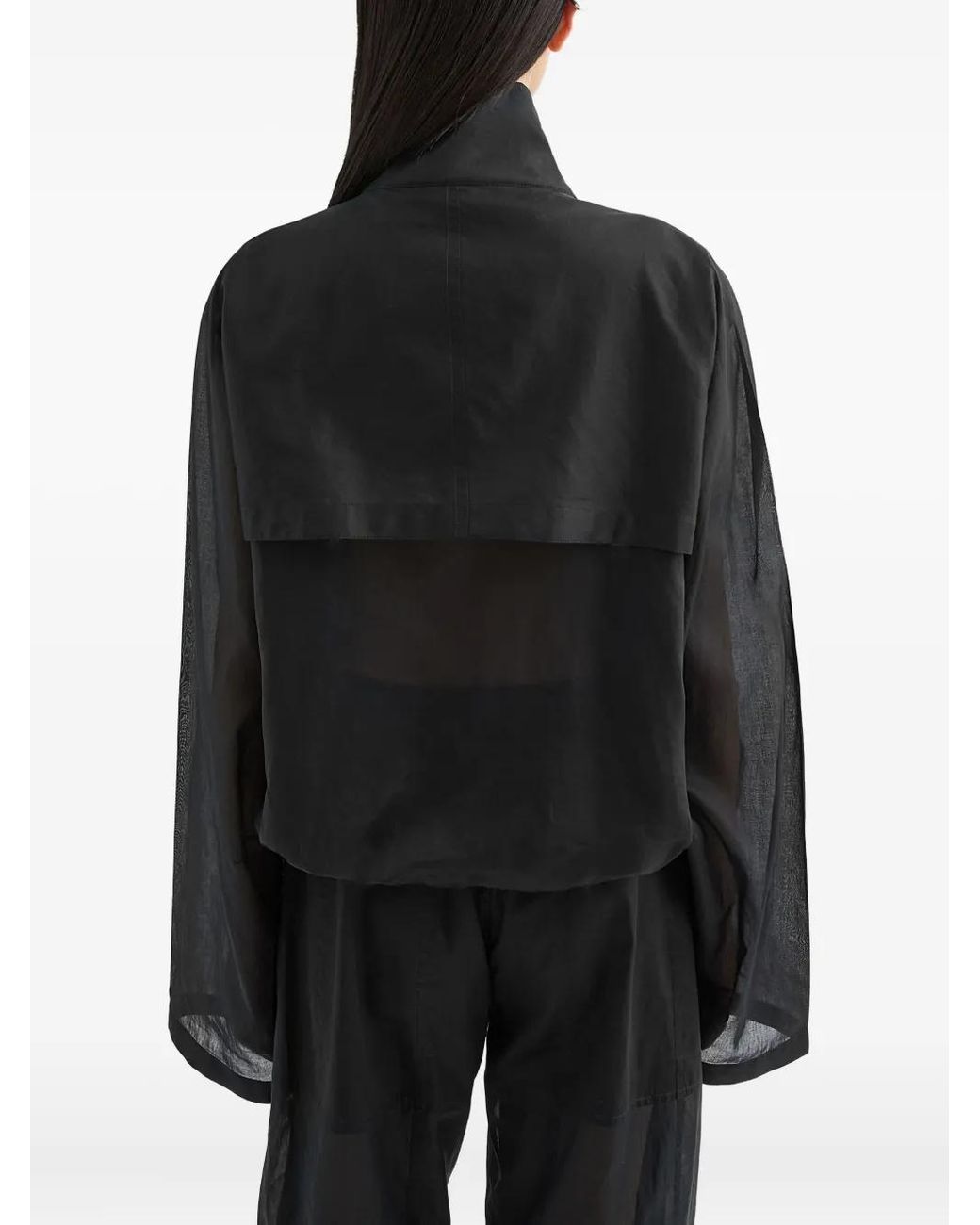 Jil Sander Black Muslin Jacket