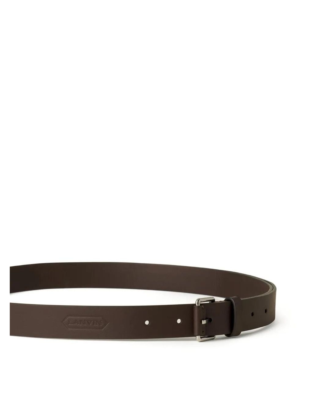 Lanvin White Logo-Debossed Belt for men