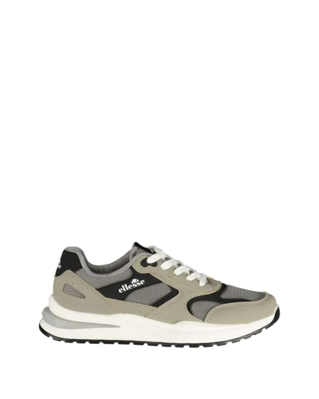 Ellesse White Logo-Print Panelled Sneakers for men