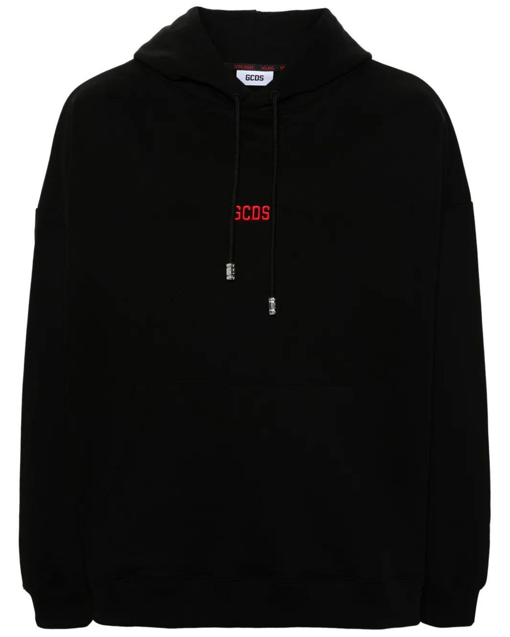 Gcds Black Clawn-Print Hoodie for men