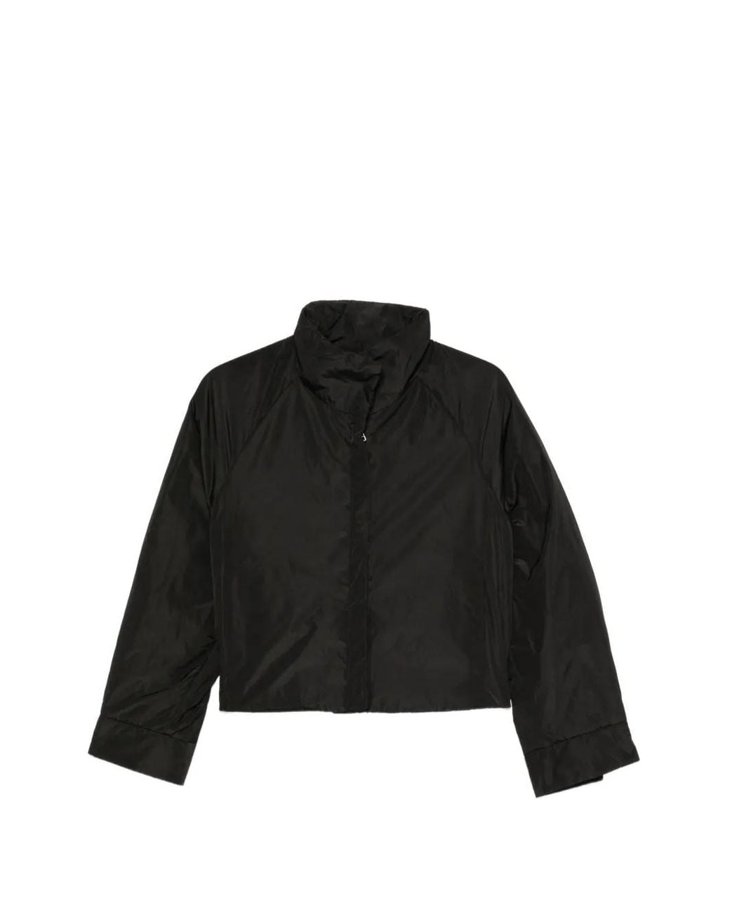 Susanne Bommer Black Ruffled Padded Jacket
