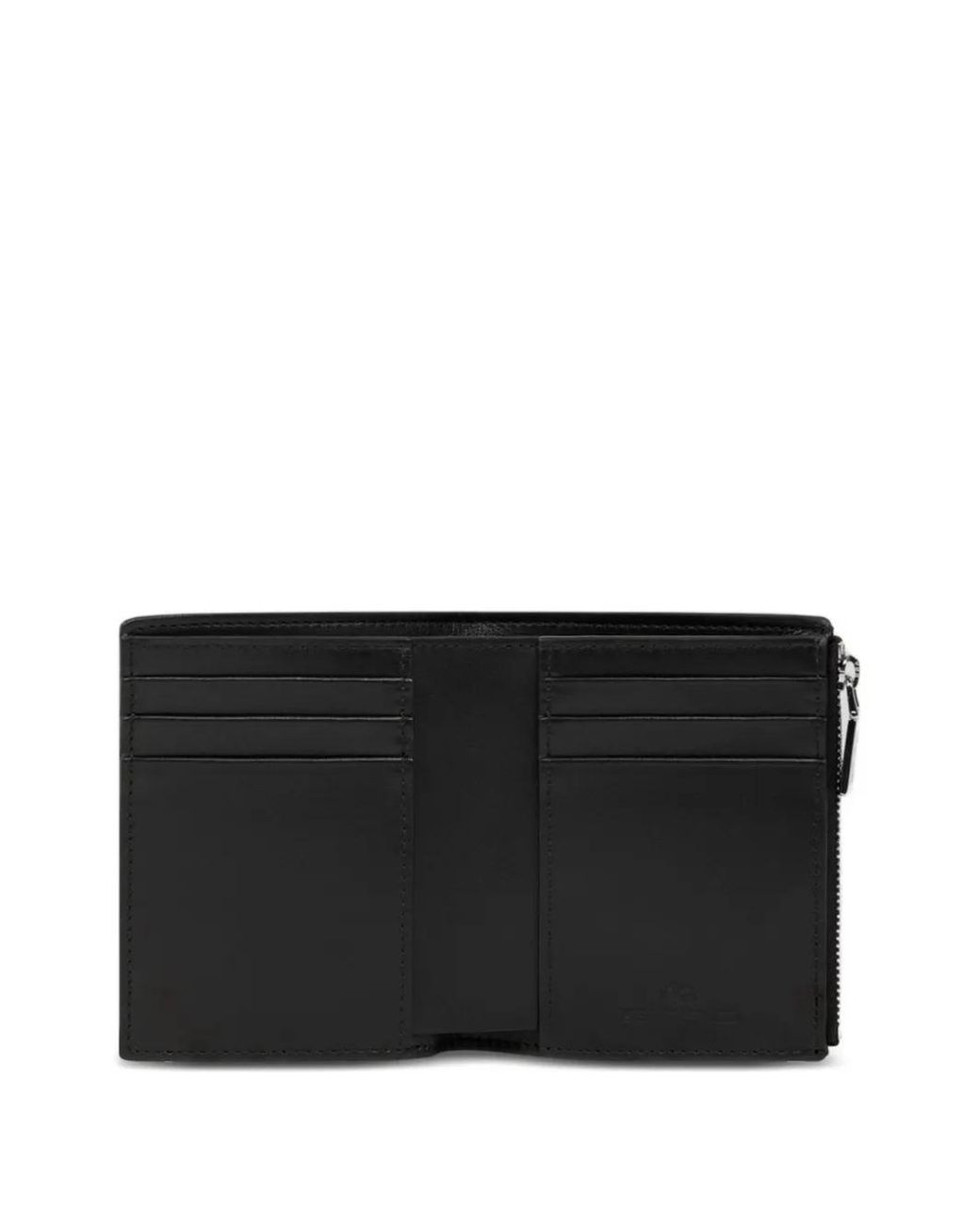 Etro Black Paisley Zip Wallet for men