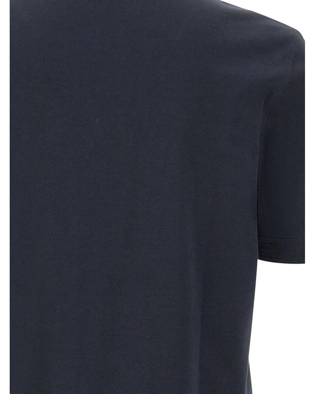 Boss Blue Interlock Cotton Polo Shirt for men