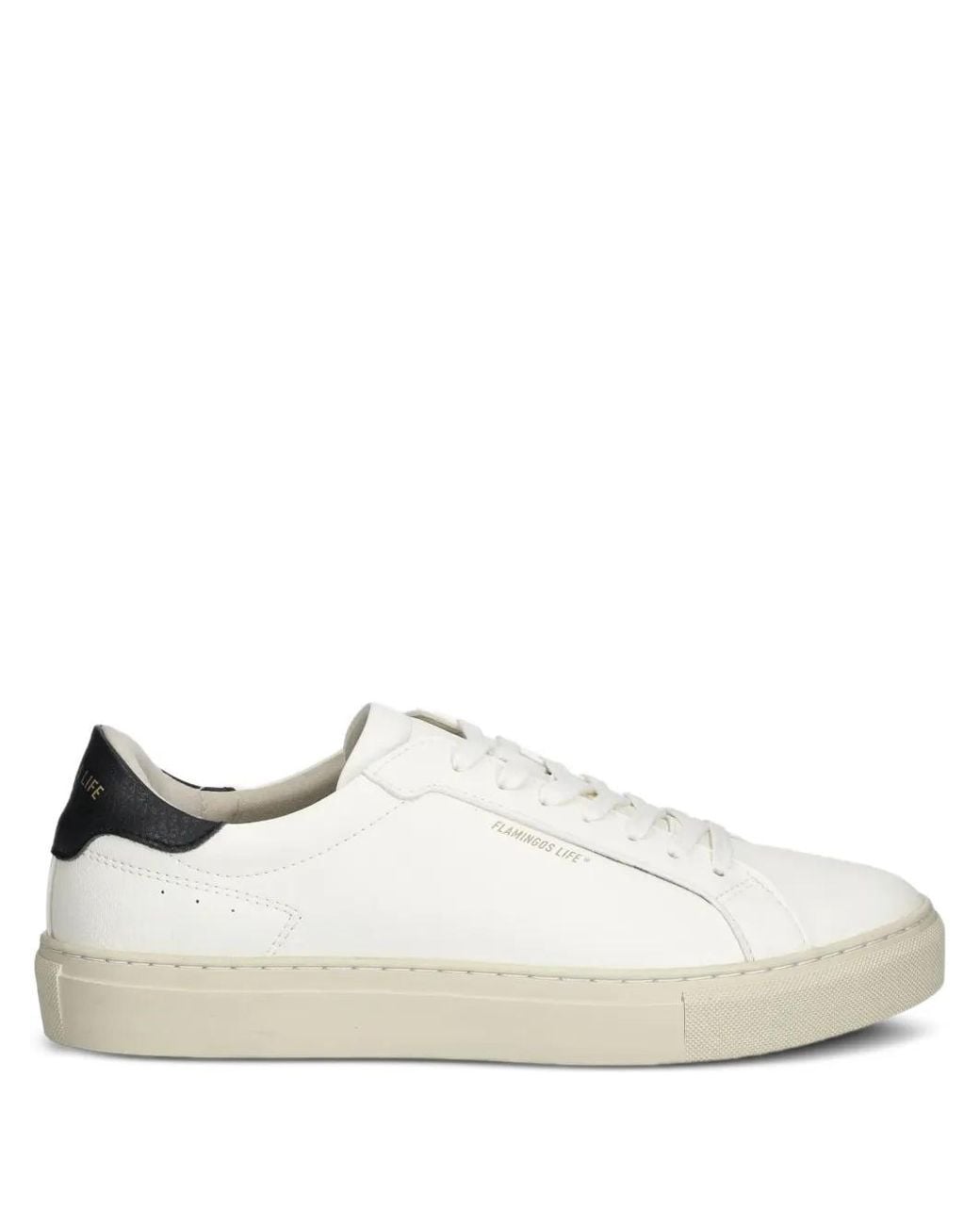 Flamingos White Hampton Court Lace-Up Sneakers