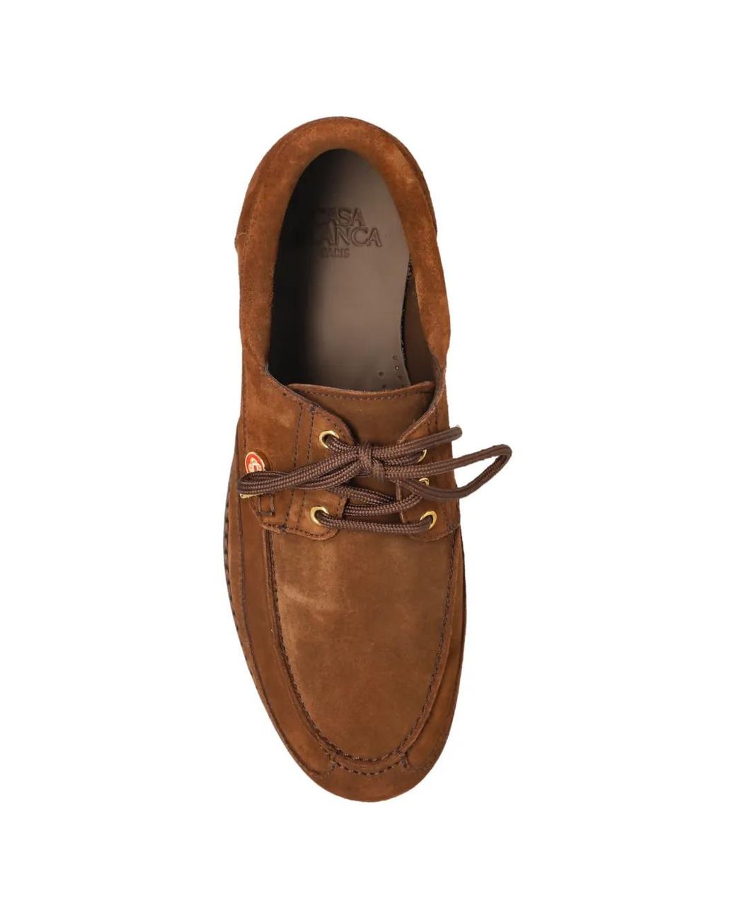 Casablanca Brown Hideki Suede Lace-Up Shoes for men