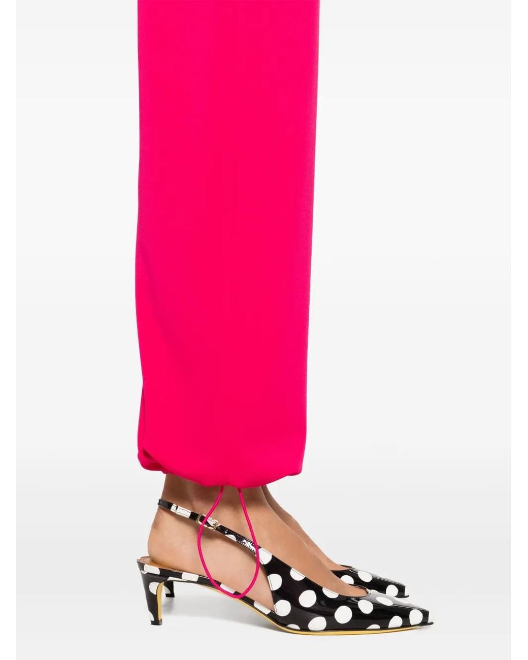 Twinset Straight Cargo Broek in het Pink