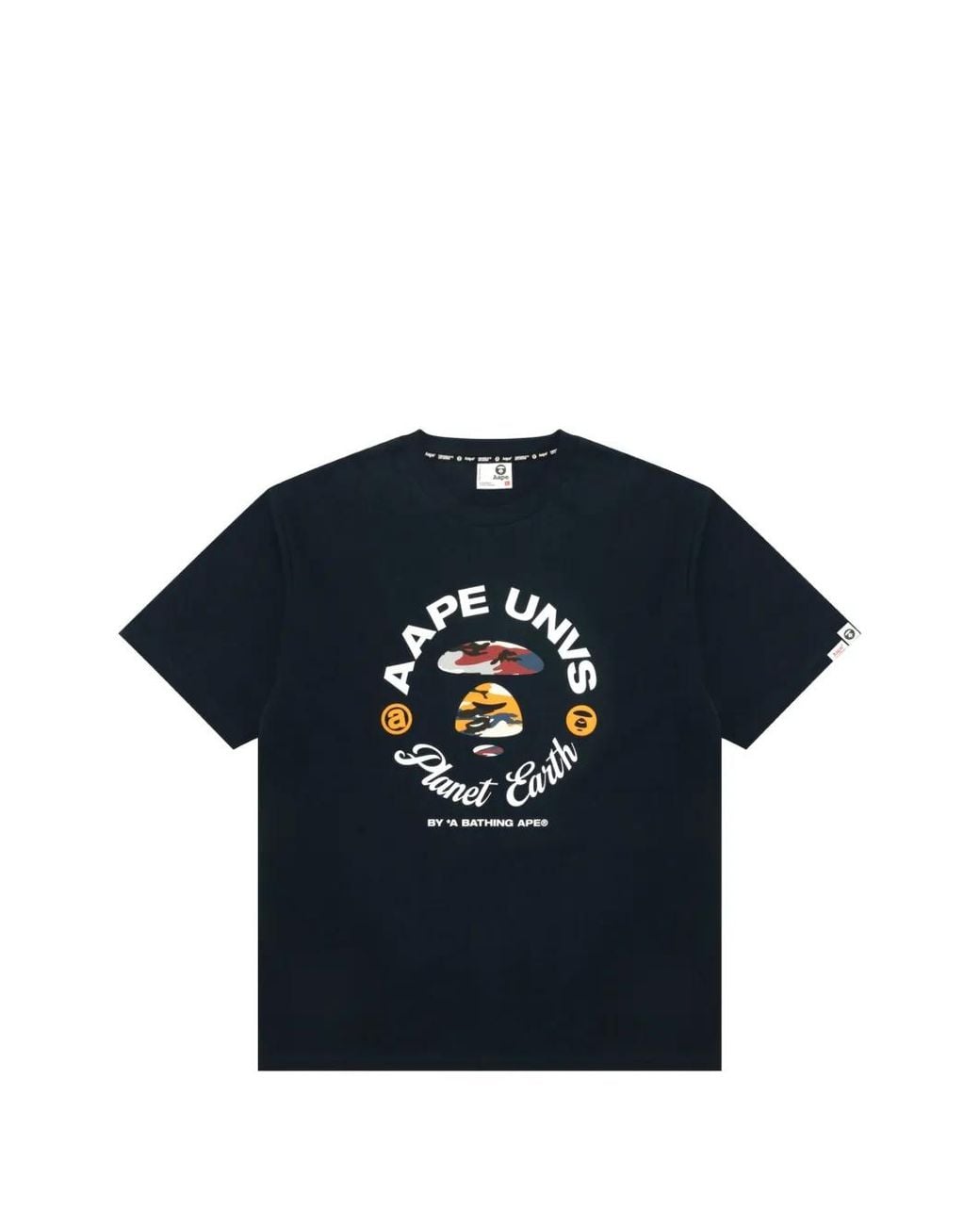 Aape By A Bathing Ape Blue Graphic T-Shirt for men