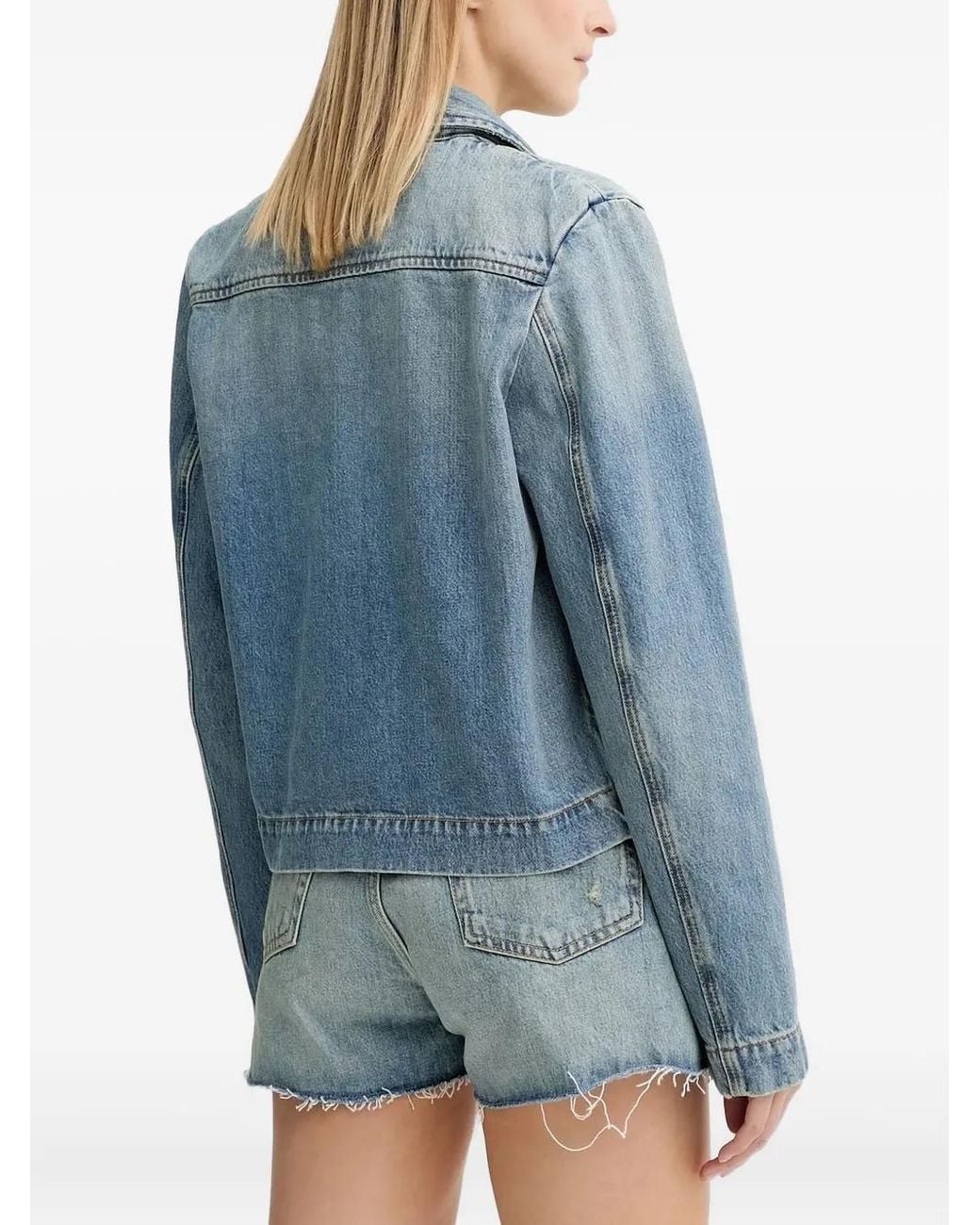 Won Hundred Blue Zip-Fastening Denim Jacket